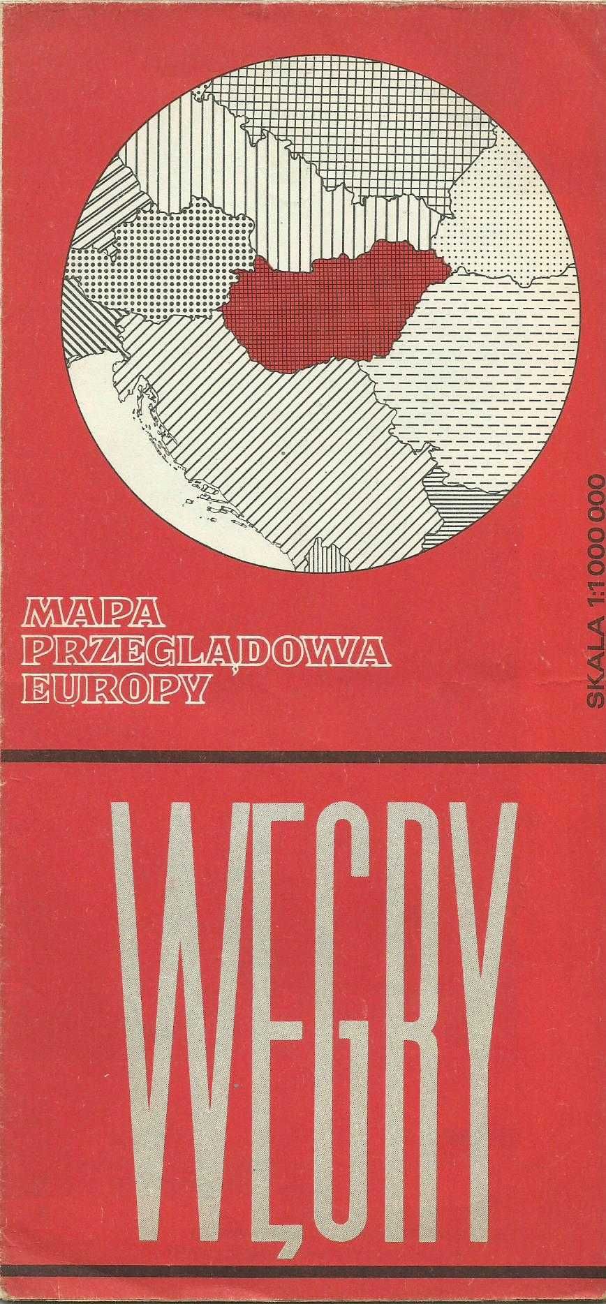 Stare mapy przeglądowe Europy, 1982 / 85 r. PRL