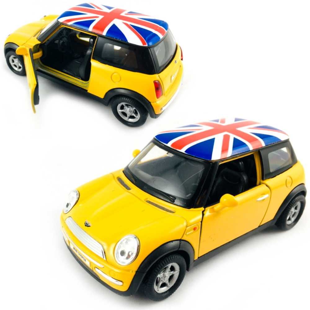 Mini Cooper UK model WELLY 1:34 żółty
