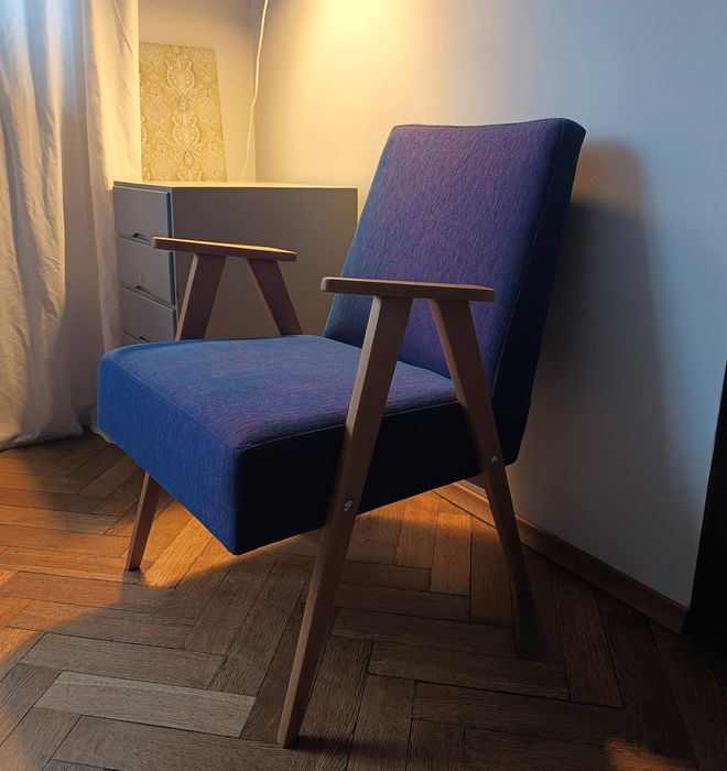 Fotel z PRL-u po renowacji