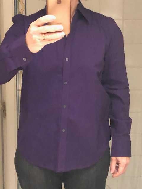 Camiseiro Senhora Ralph Lauren cor roxa