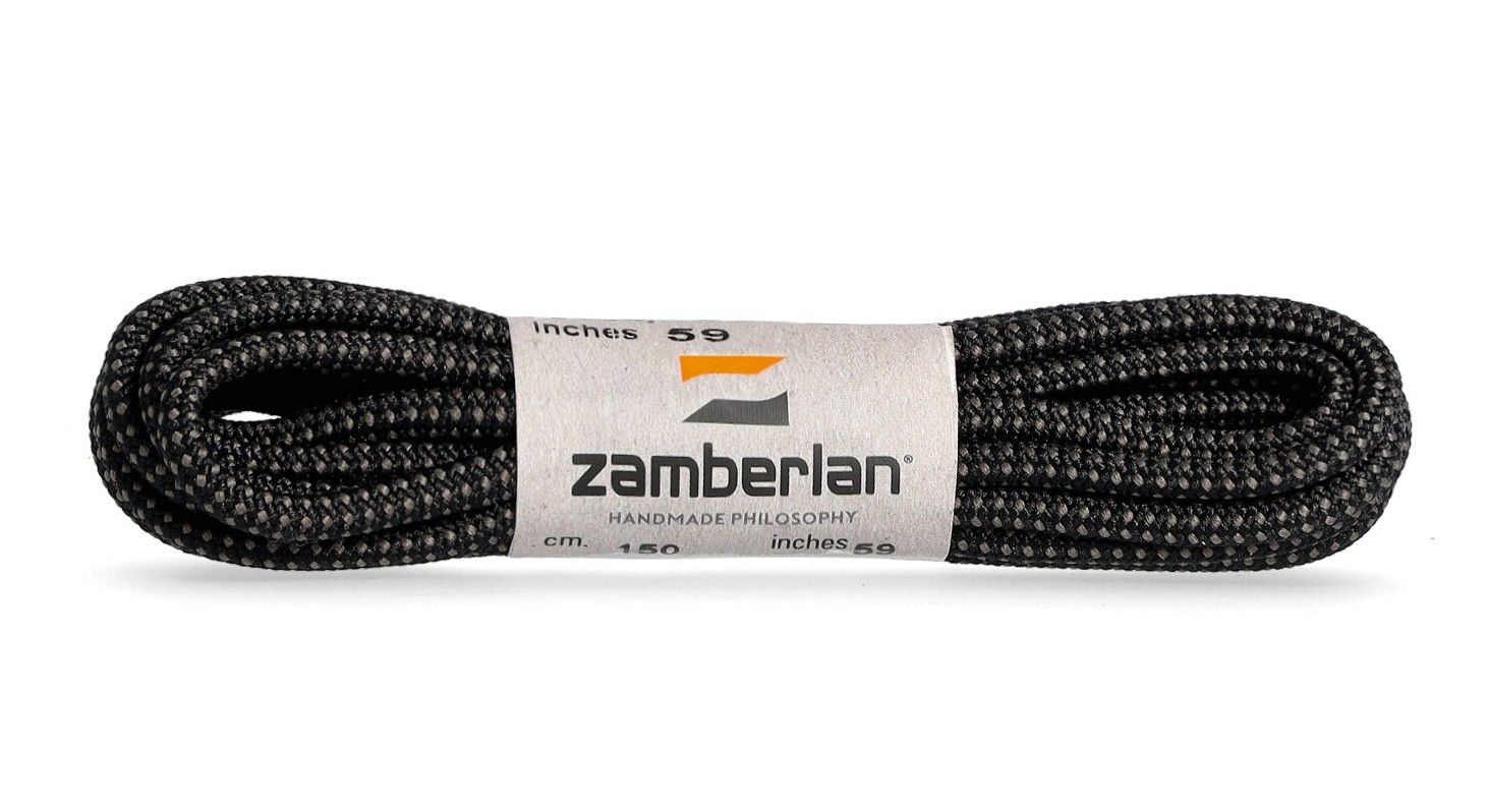 Sznurówki trekkingowe Zamberlan Round Lace - black/grey 175cm
