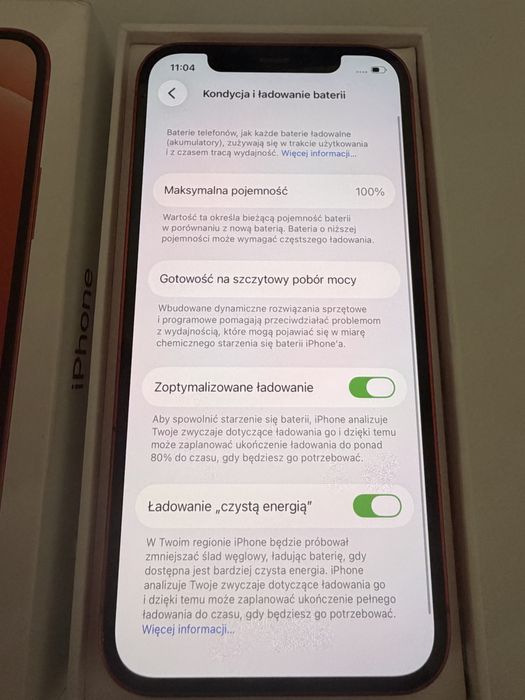 iPhone 12 64gb Red Idealny Bateria 100%