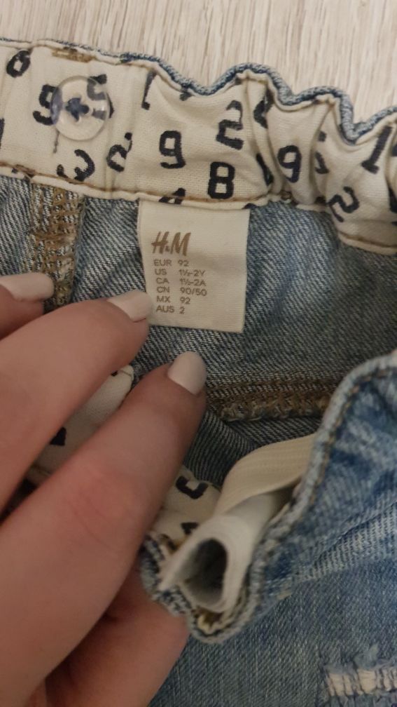 Spodnie jeansowe z szelkami H&M