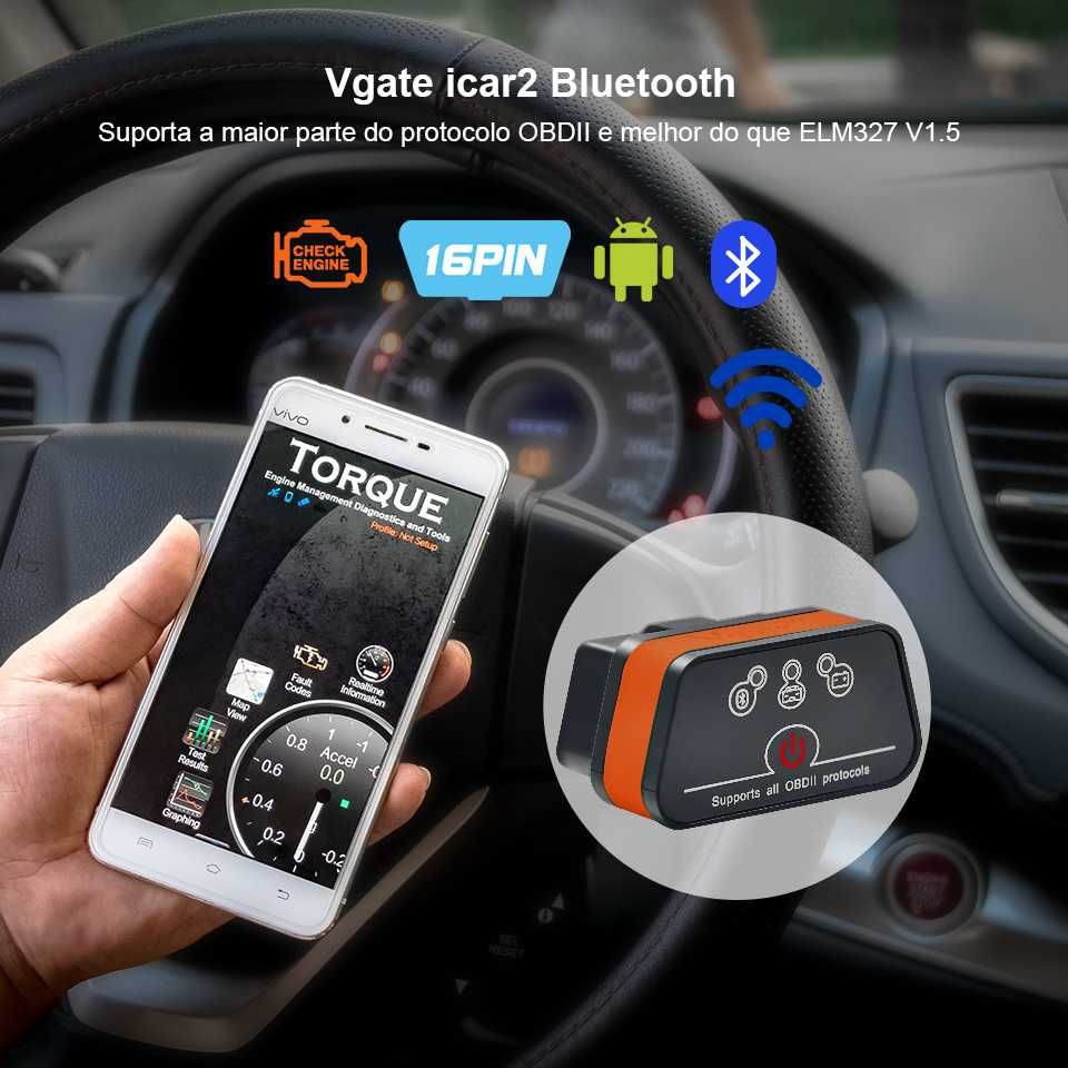 Interfejs diagnostyczny Vgate iCar 2 OBD 2 Bluetooth 3.0