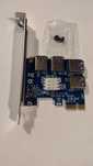 Adapter Riser PCI-E 1x na 4x USB 3.0 do koparki