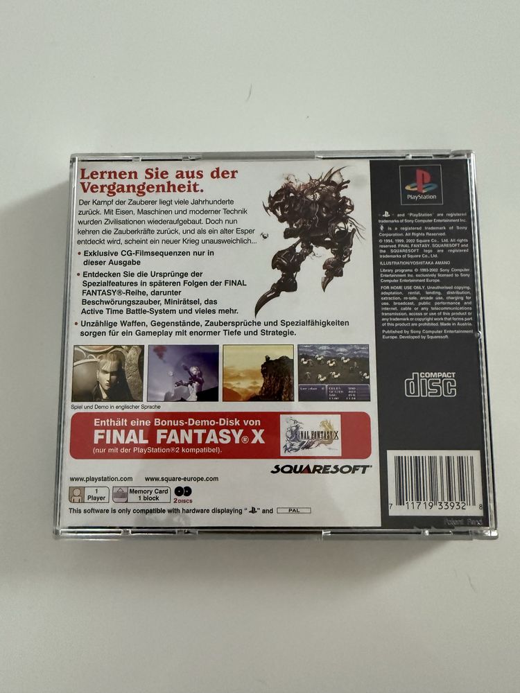 Final Fantasy VI Ps1 Devil May Cry Ps2 Oryginalne gry Kolekcjonerski