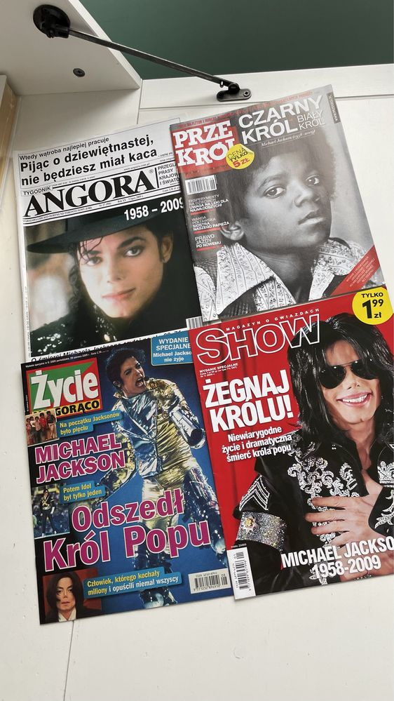 Michael Jackson- zestaw gazet kolekcjonerskich