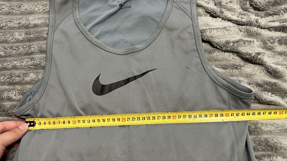 Сіра спортивна майка Nike, L, Dri-Fit
