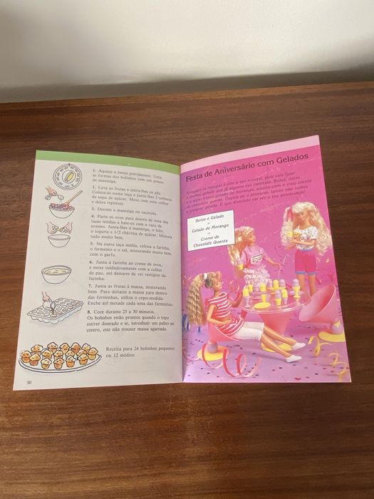 Livro de receitas da Barbie