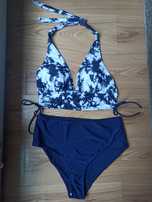 Strój kąpielowy XL dwuczęściowy wysoki stan plus size bikini