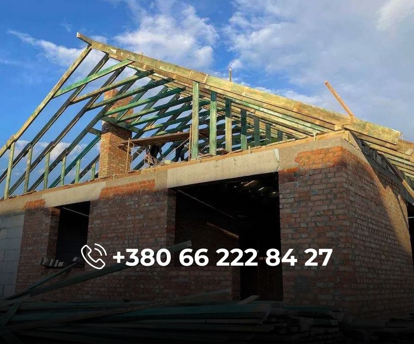 Монтаж покрівельних мембран, гідроізоляції, пароізоляції, дах під ключ