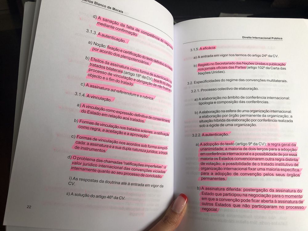 Livro prático: “ Direito internacional público, dumários desenvolvidos