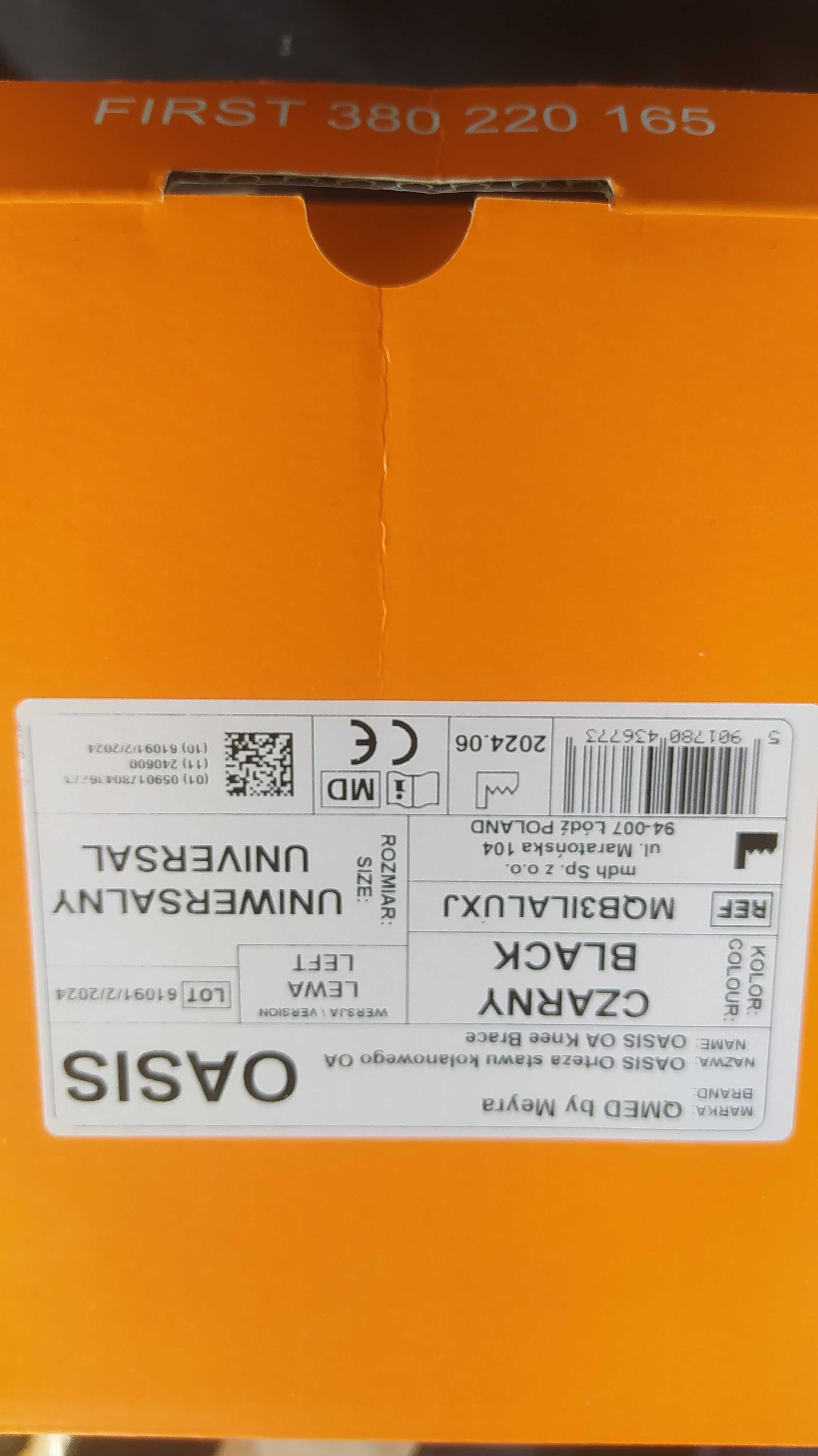 Orteza stawu kolanowego OA