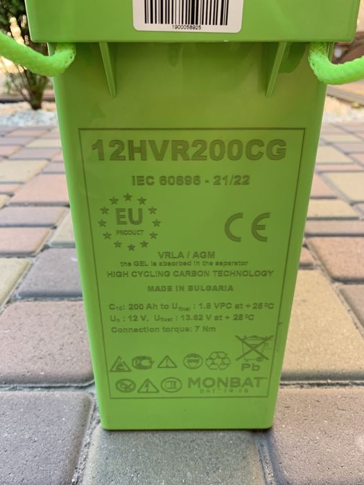 Аккумуляторы гелевые  монбат ,monbat 12 v 200,100 ah gel Болгария