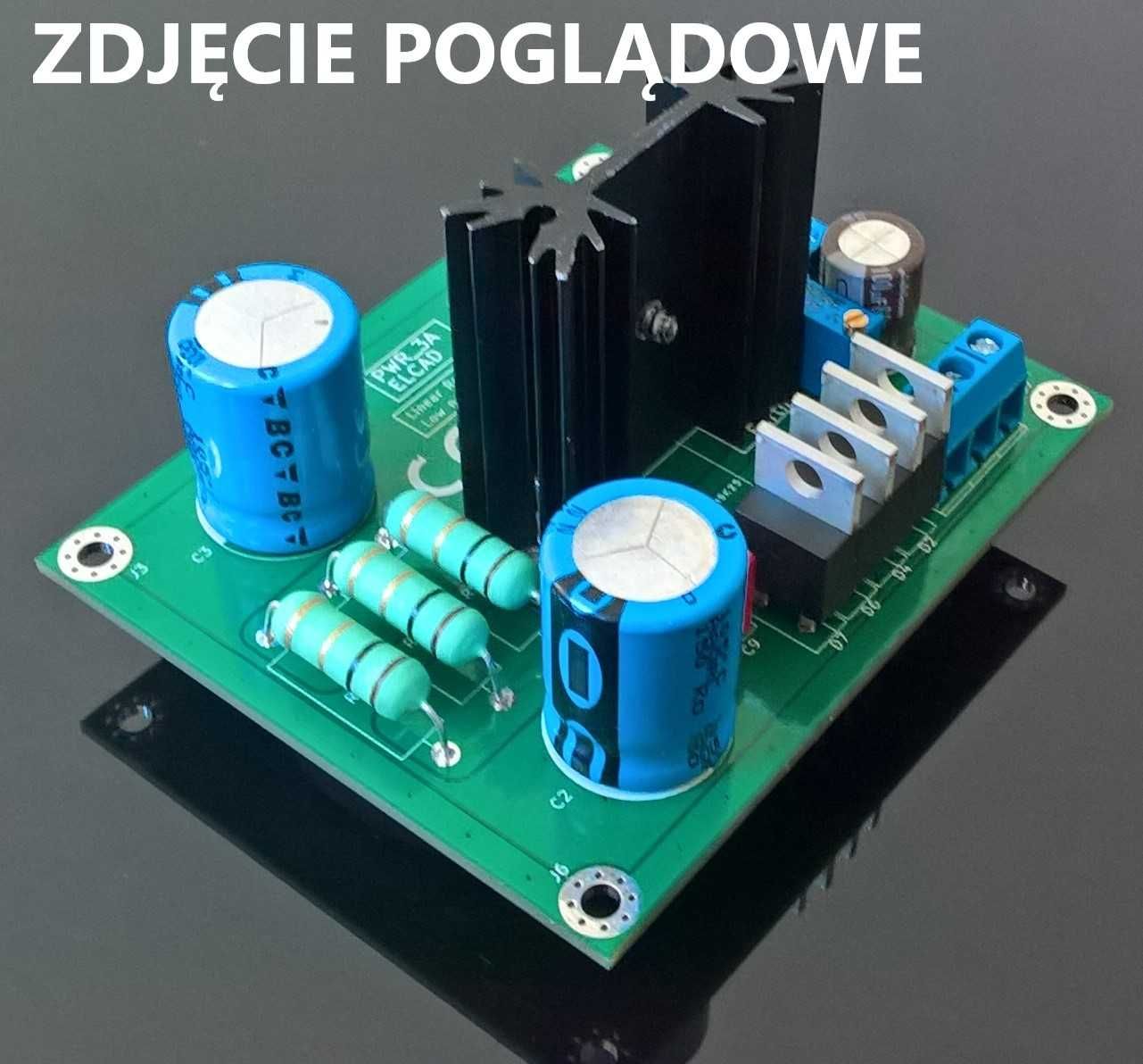 Płytka pcb - zasilacz liniowy niskoszumny LM317, LM350, LT1085