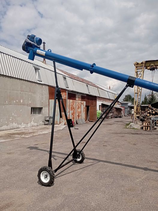 Шнековый погрузчик, винтовой конвейер, транспортер зерна, протравитель