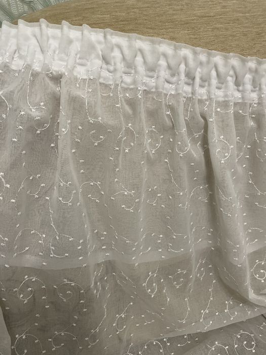 Тюль лляна біла 4*2,37