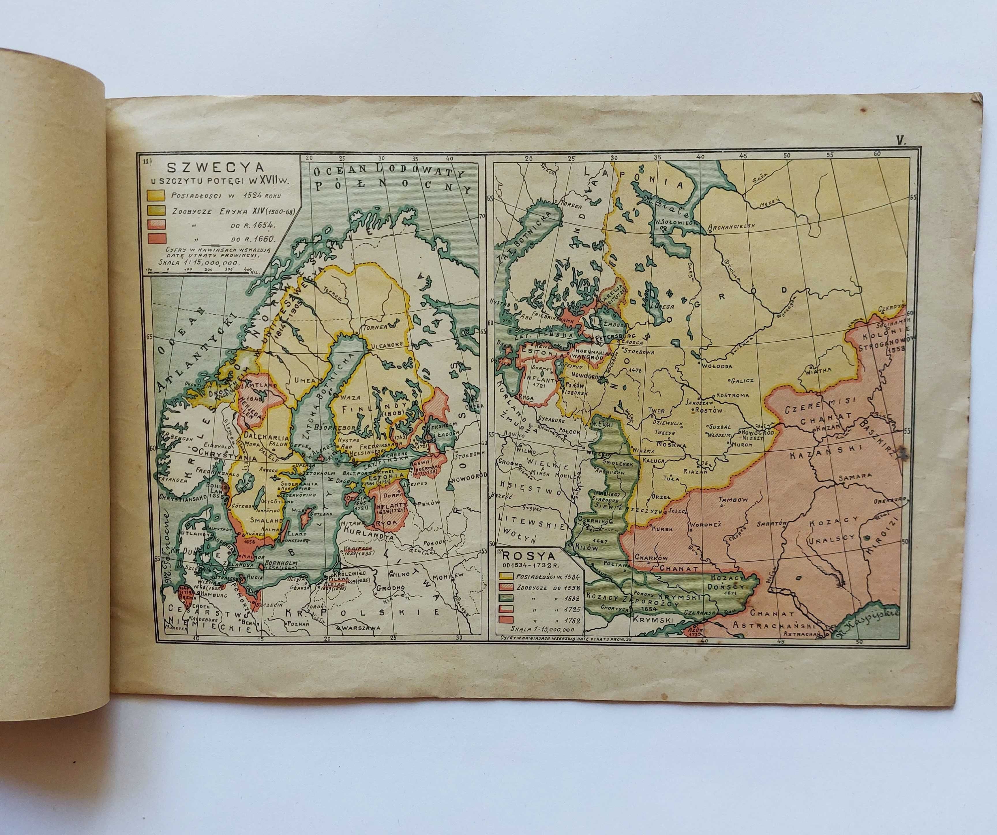Atlas Historyczny Czasów Nowożytnych J. M. Bazewicz ok.1919