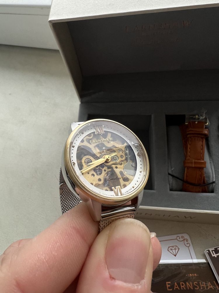 zegarek Thomas Earnshaw Damski z bransoletką i paskiem ES-8154-05