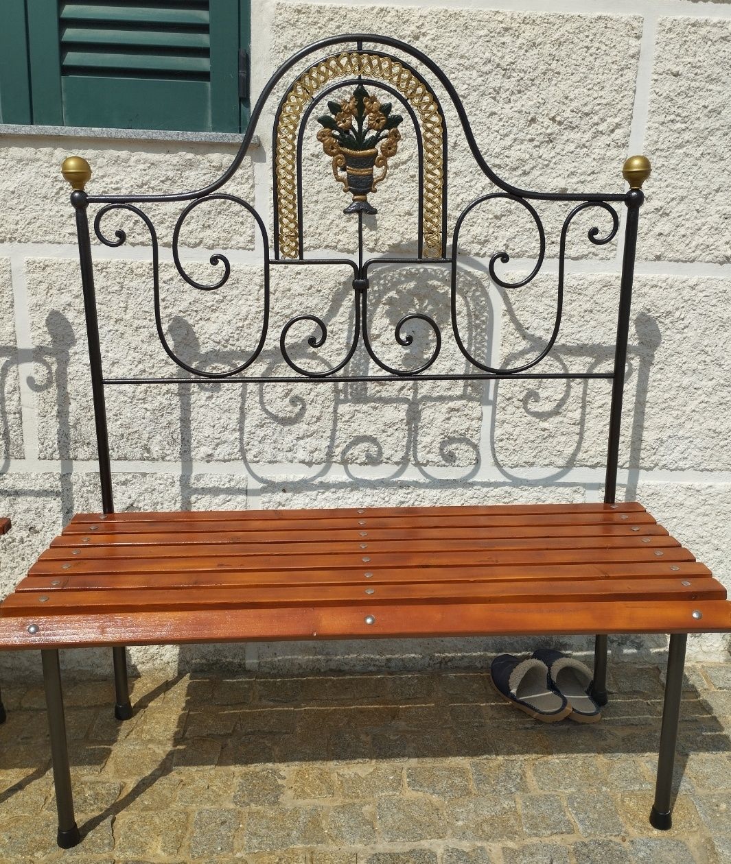 banco antigo jardim decoração