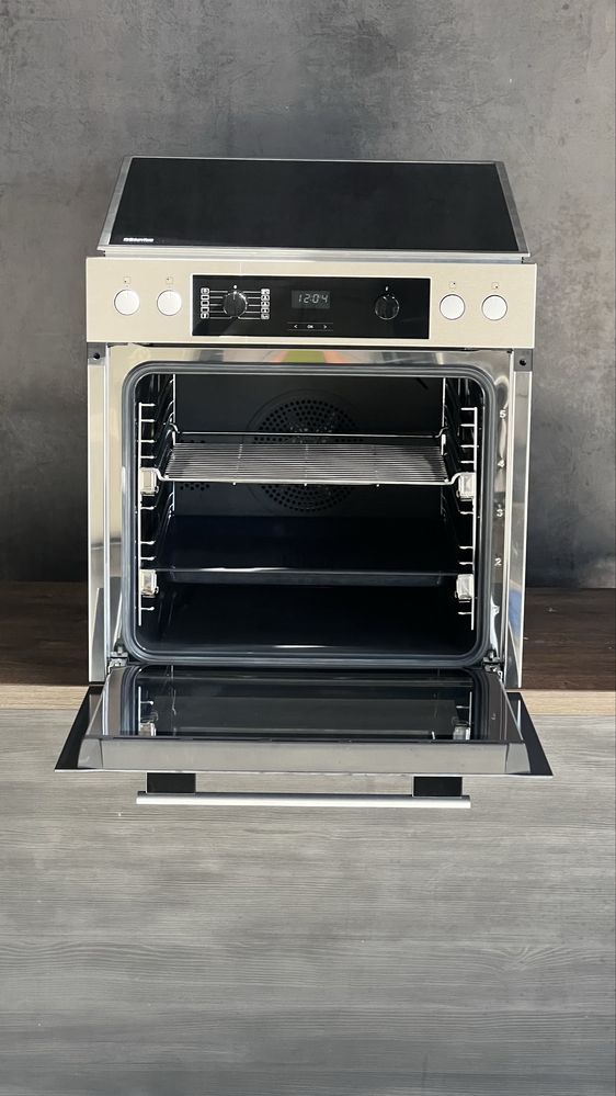 Залежна духова шафа + індукція Miele H2269-1l KM 7001 духовка индукция