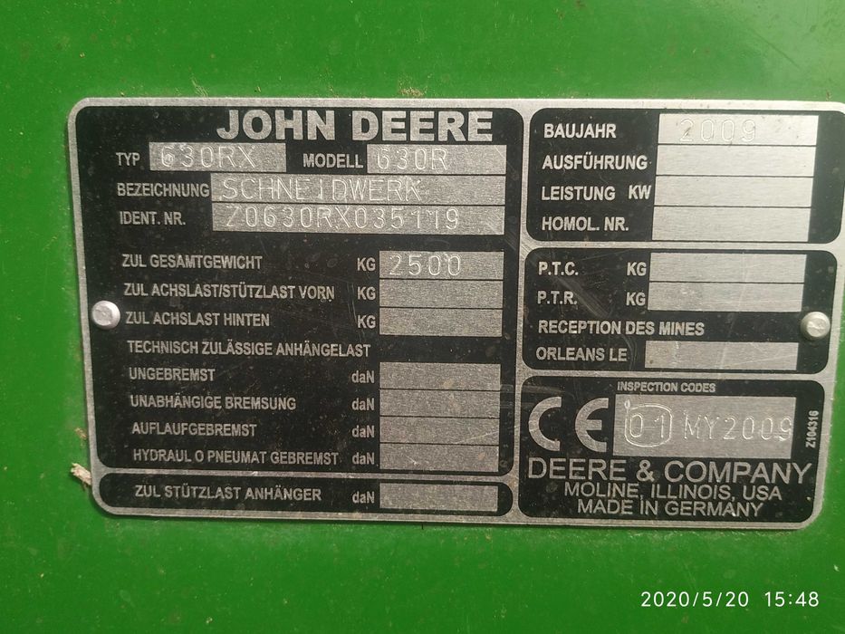 Комбайн John Deere S690i, 2009 р.