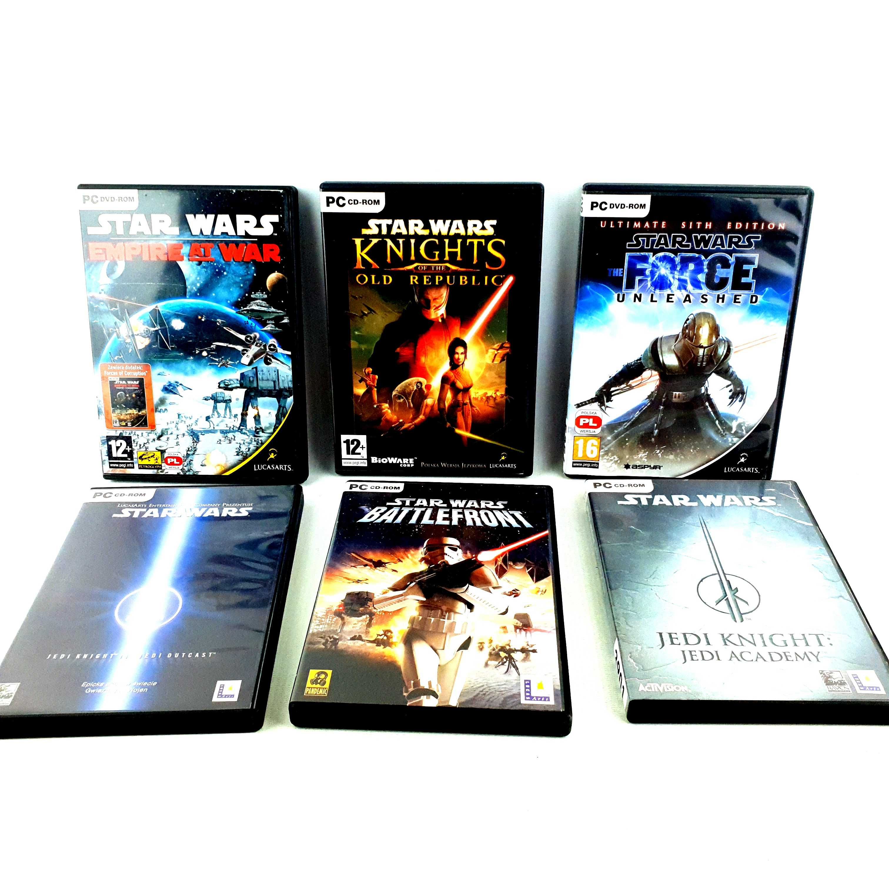 STAR WARS Empire at war KOTOR jedi knight academy force unleashed PC