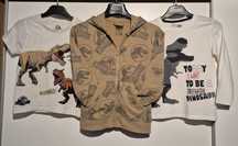 Zestaw bluza + koszulki Jurassic World rozmiar 122
