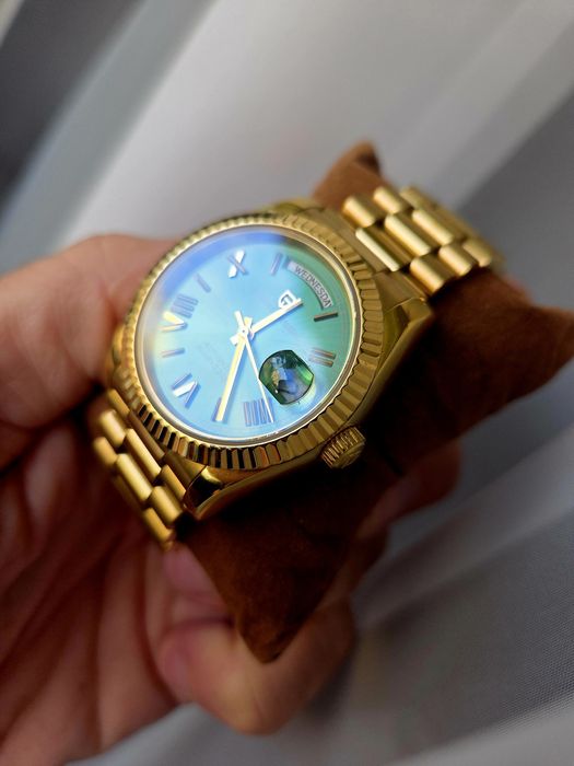Zegarek PAGANI DESIGN – Złoty / Zielona tarcza – NOWY! Rolex Tanio !