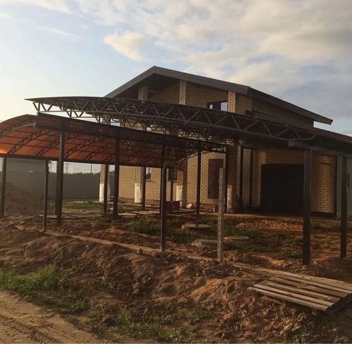 Навесы для машины, дачи, двора! Надежно, быстро, с ГАРНАТИЕЙ!