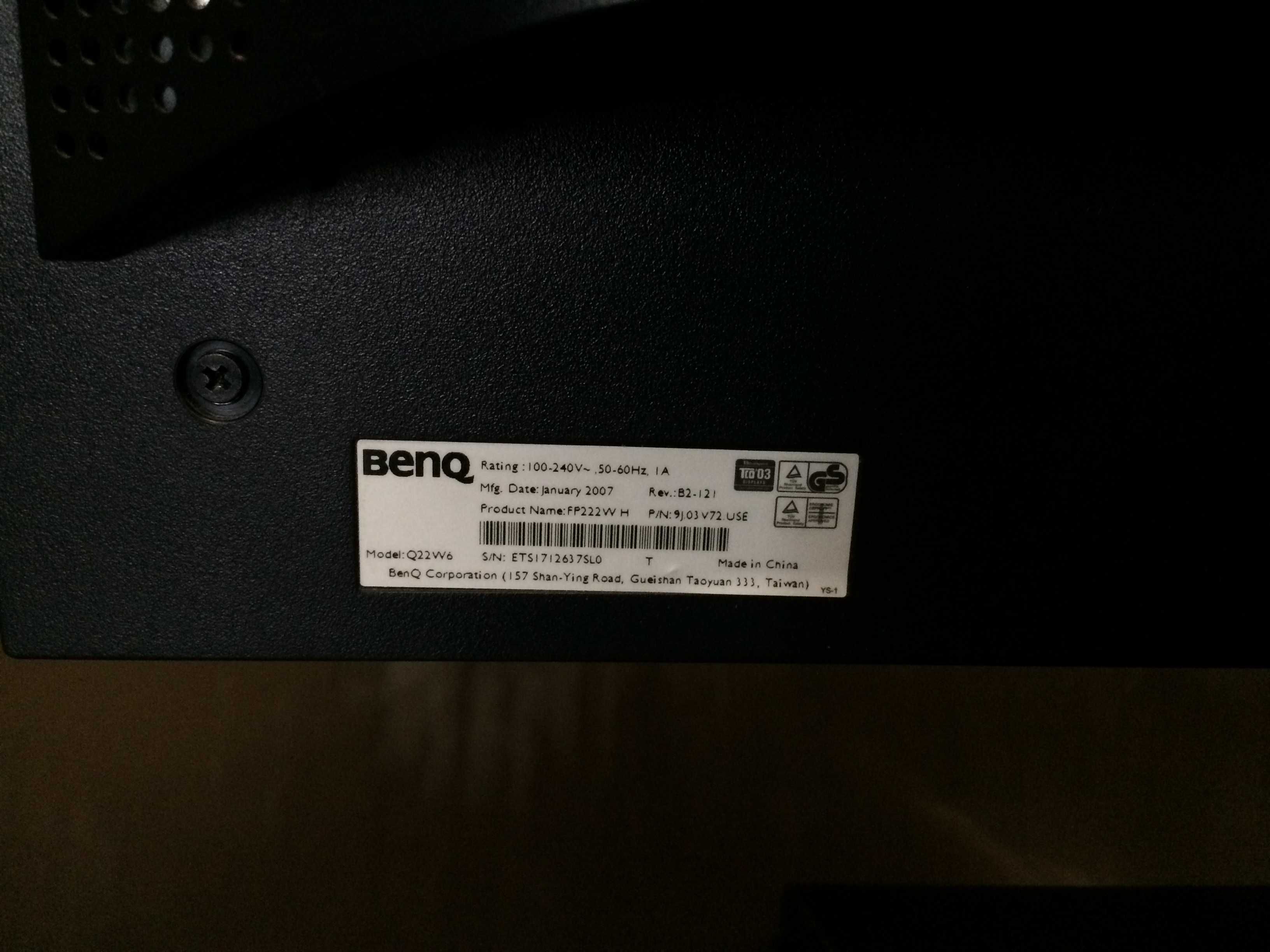 монитор 22 дюйм BenQ с Германии. Модель Fp222W H. Отличное состояние