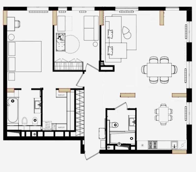 Квартира під ключ! 3к 100м2 Салютна 2 к.1 ЖК Файна Таун | Поруч школа!