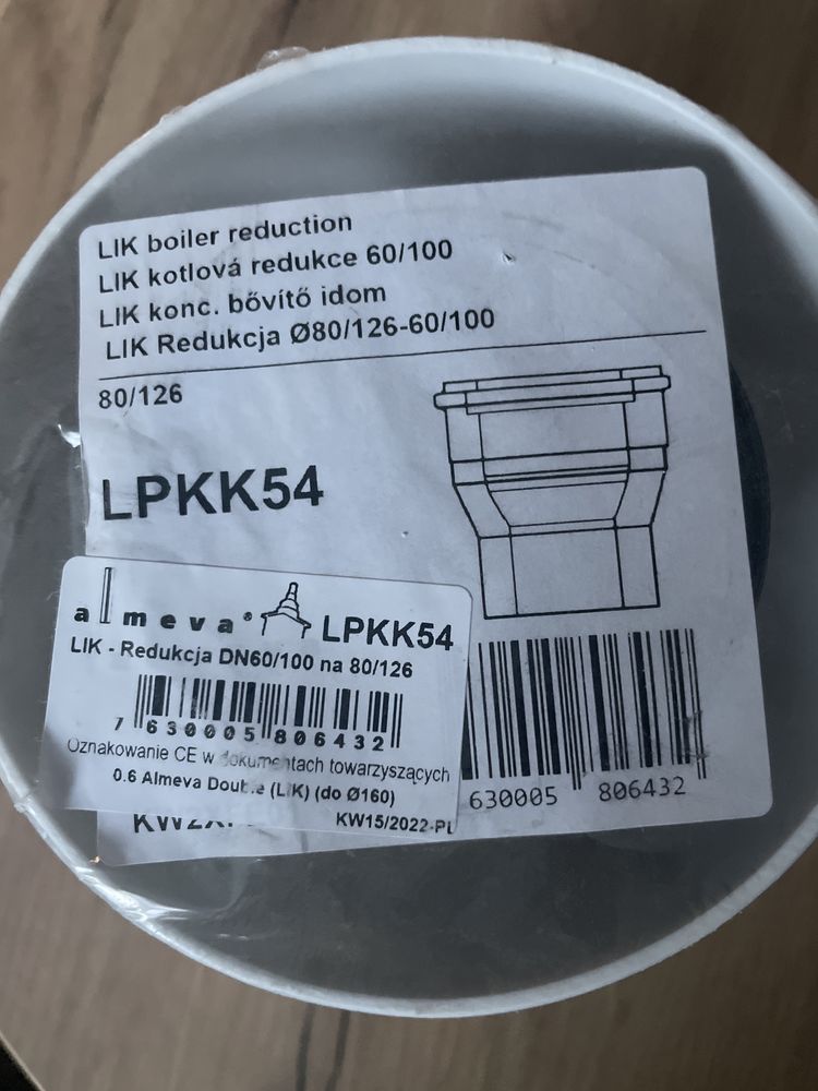 ALMEVA redukcja komina LIK Redukcja DN60/100-80/126 LPKK54 Almeva