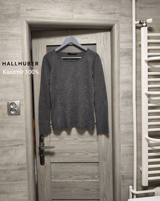 Sweter 100% kaszmir cashmere kaszmirowy jesień zima modny Hallhuber