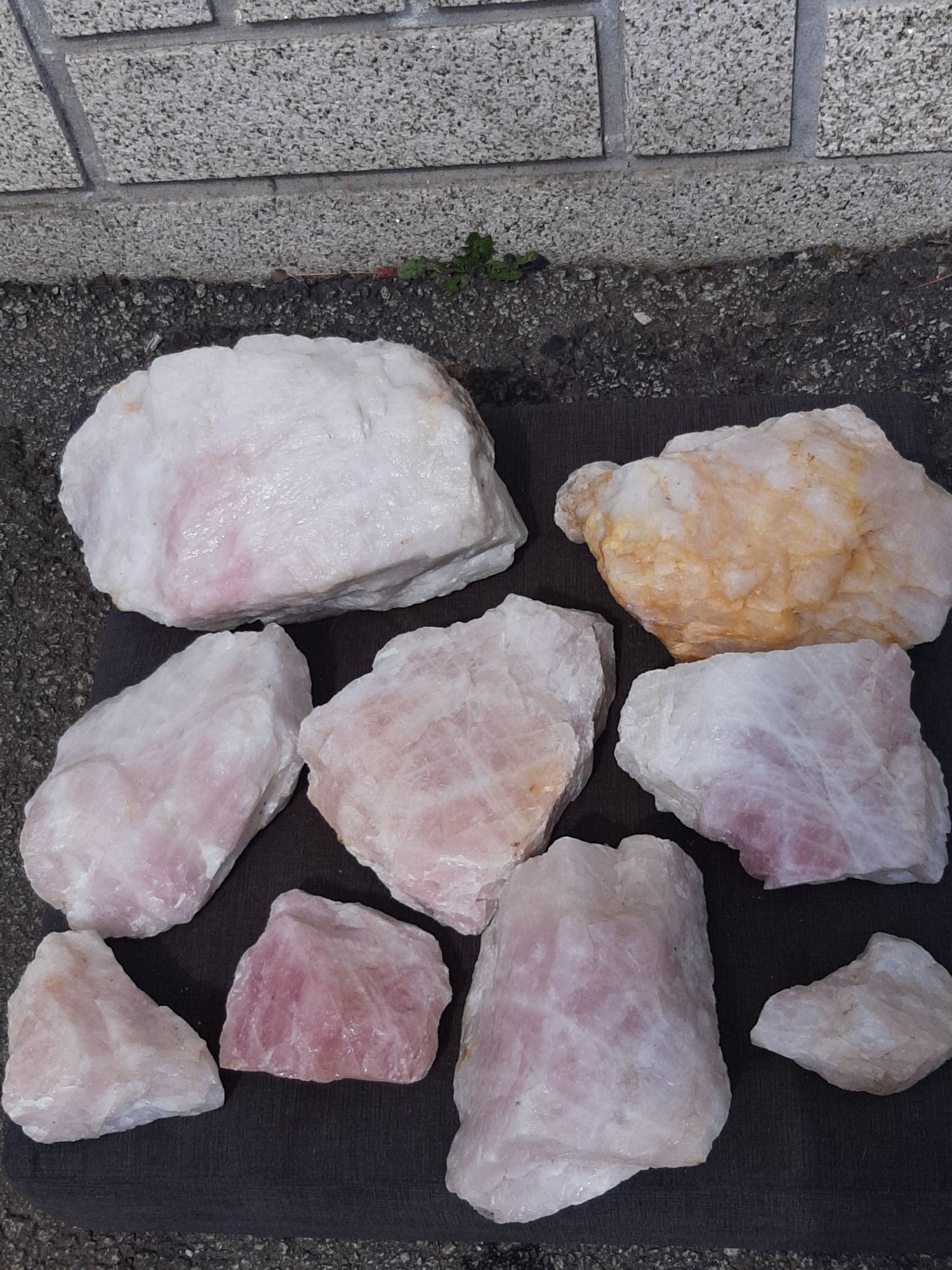 Lote de  Pedras de Quartzo rosa