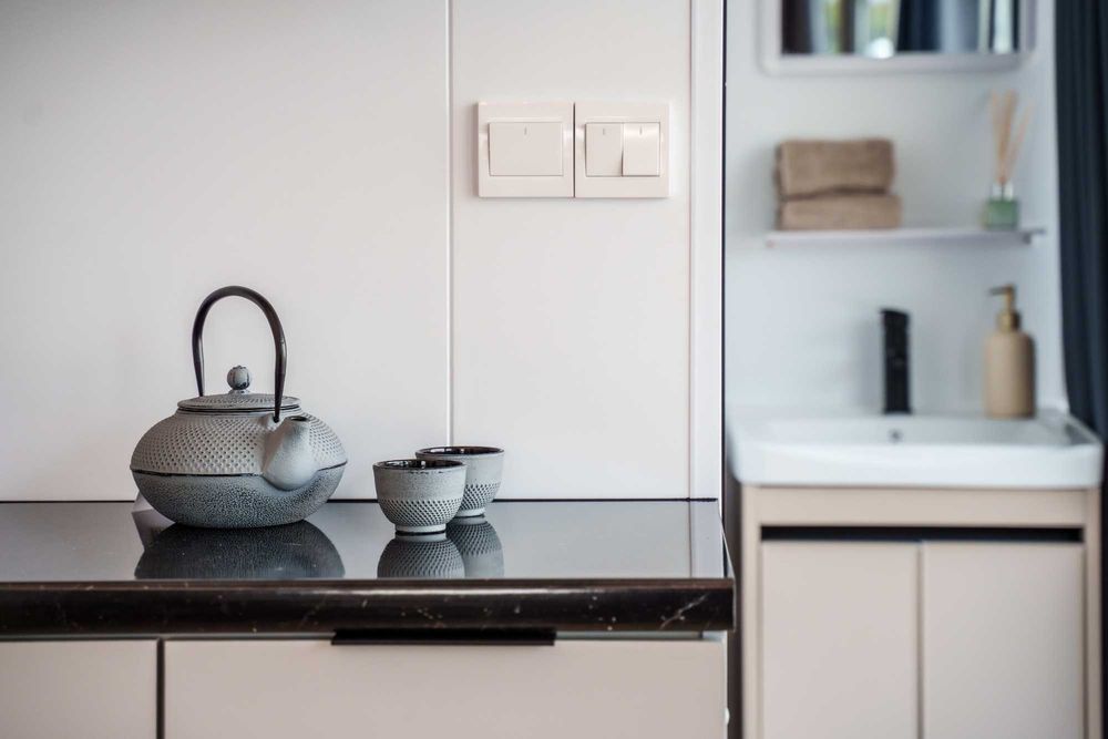 Nowoczesny domek modułowy, biuro, letniskowy, mieszkalny.