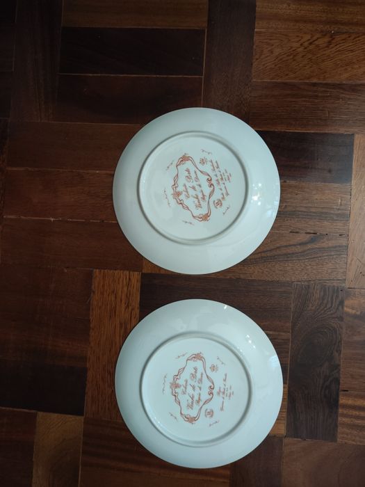 Conjunto 2 pratos em porcelana Vista Alegre