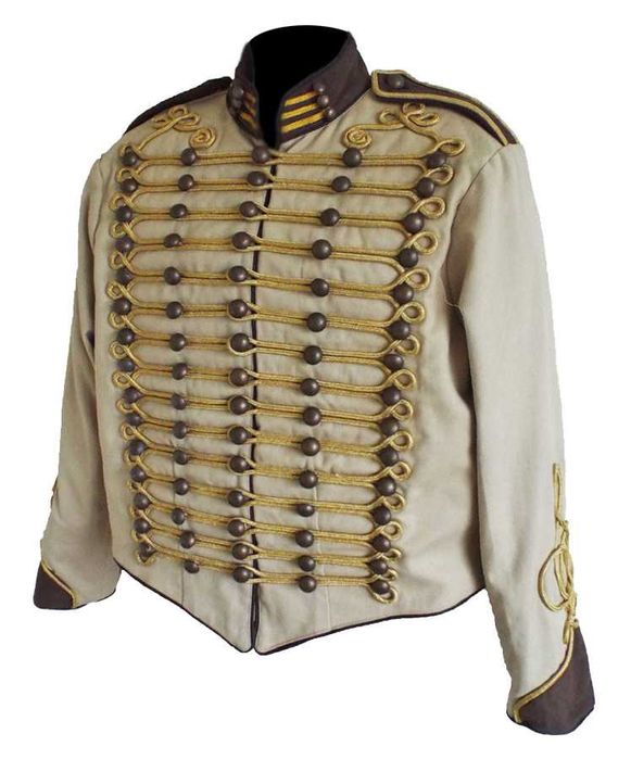 Куртка стім-панк, гусарський мундір доломан карнавальний костюм (L)