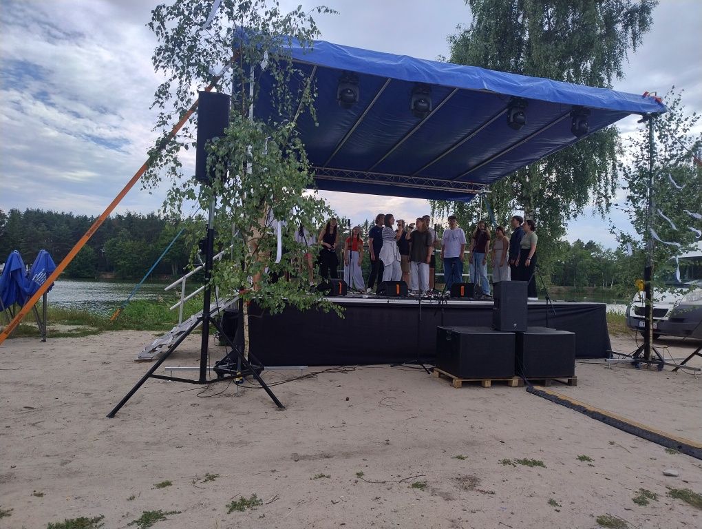 Scena nagłośnienie dj ławostoły namioty