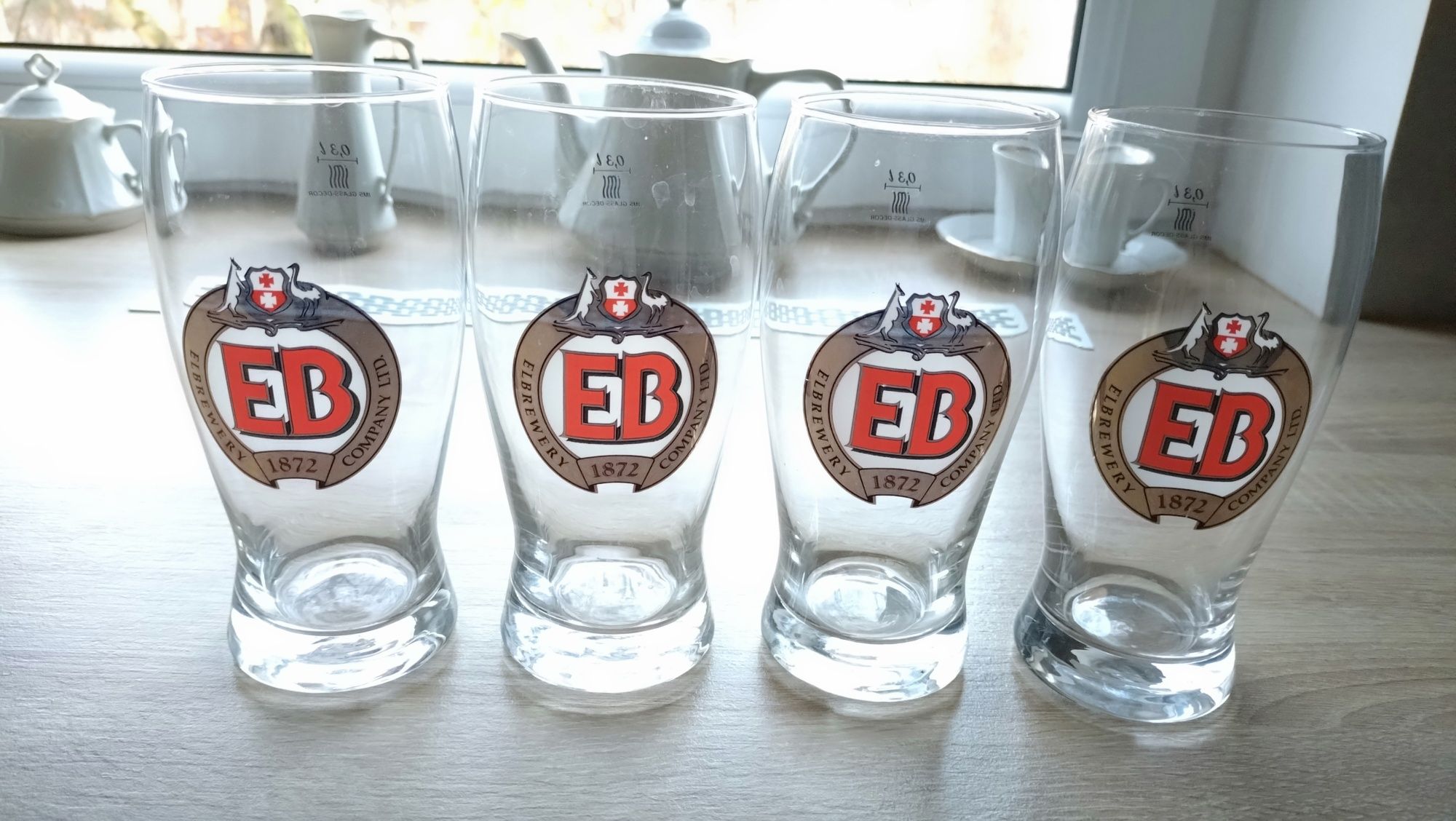 Szklanki do piwa logo EB - Wrocław