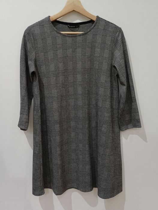 Vestido com padrão Xadrez