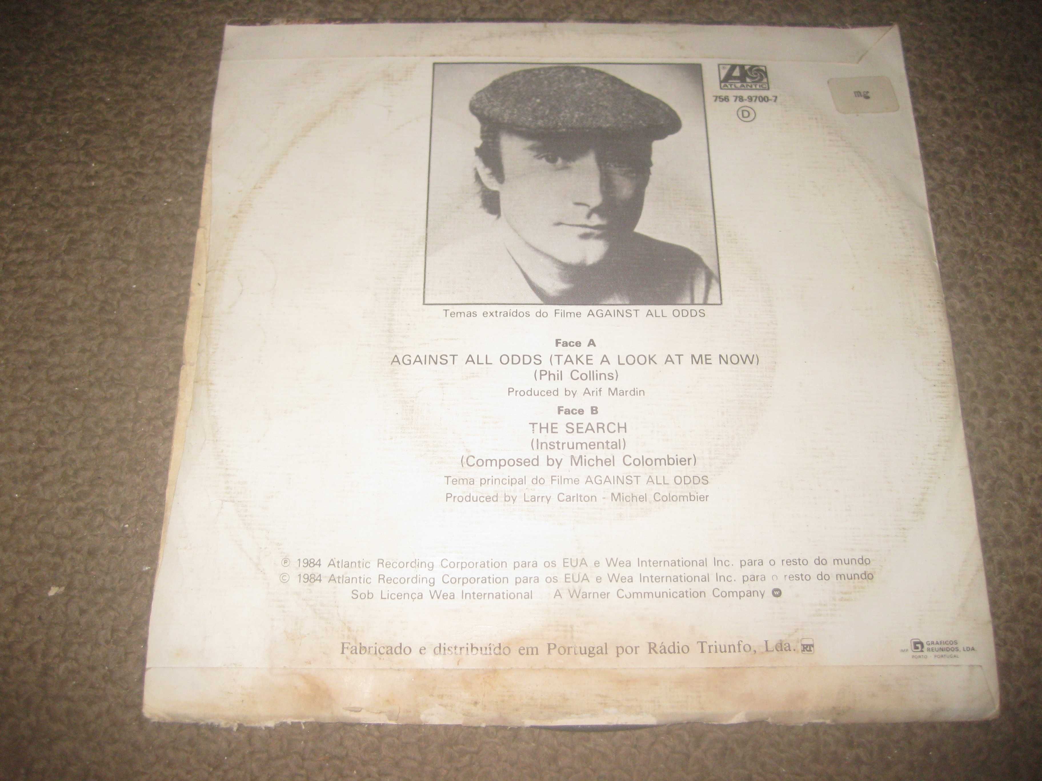 Vinil Single 45 rpm do Phil Collins "Against All Odds"
