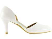 Buty ślubne białe czółenka damskie 38