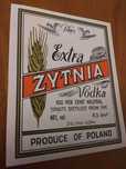 Stare etykiety z PRL na butelki naklejki na alkohol wódka żytnia retro