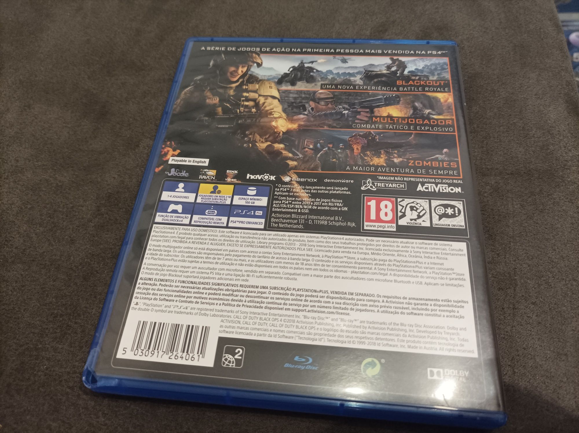 Jogo PS4 - Call of Duty black ops 4