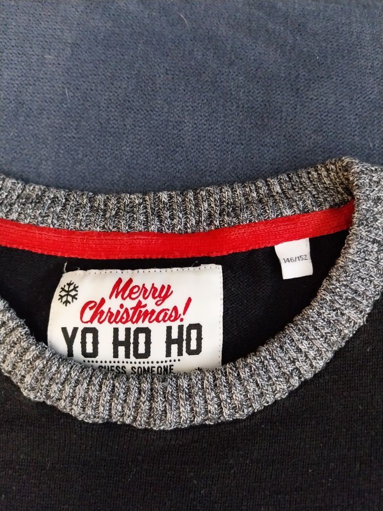 Sweter 146-152 H&M Mikołaj i inny jak nowy