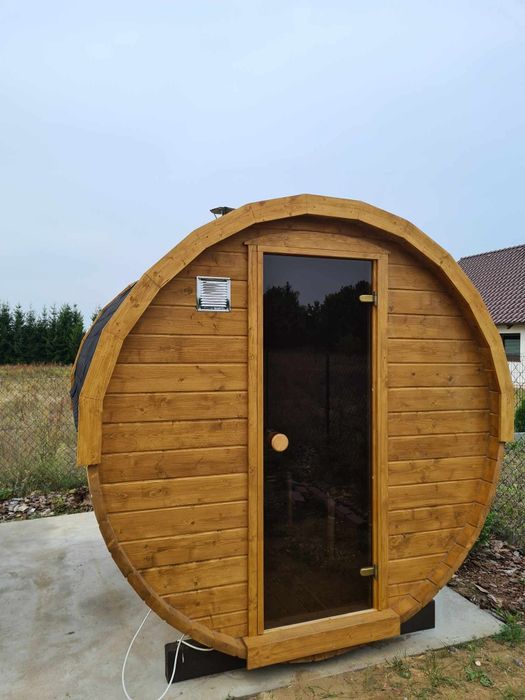Sauna ogrodowa okrągła