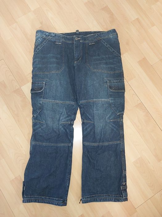 Spodnie motocyklowe męskie 4xl  L 32 jeansy solidne mocne Malyhd dzins