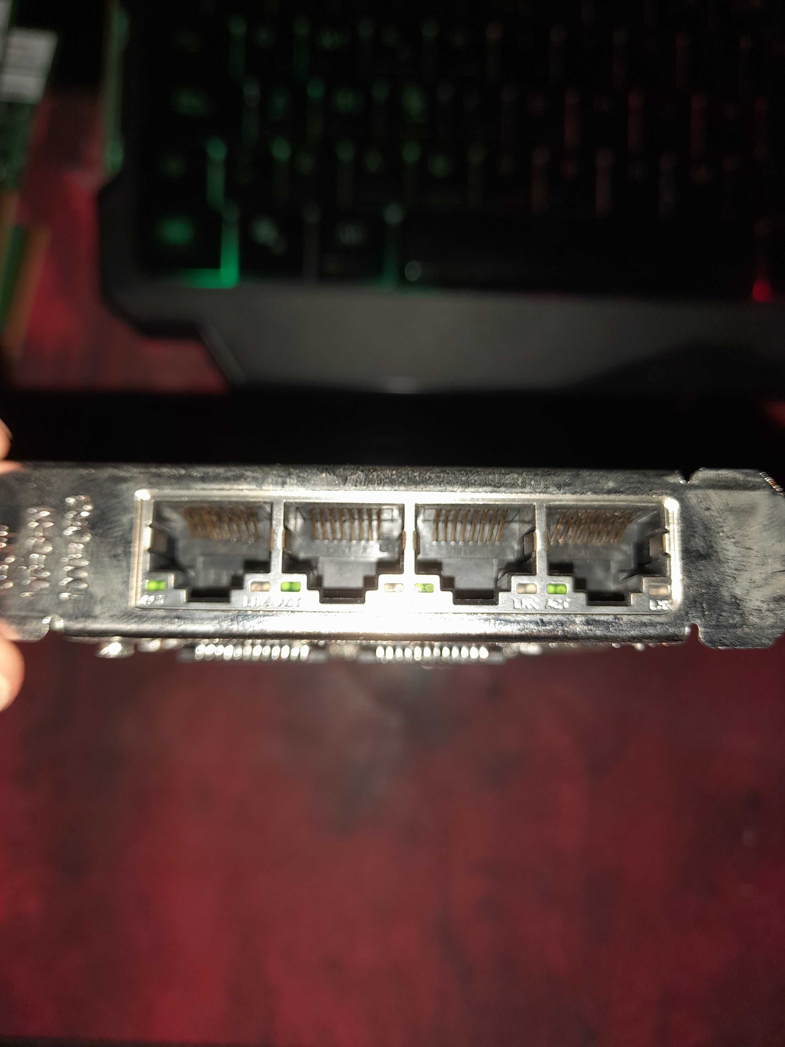 Placa RJ45 4 Portas