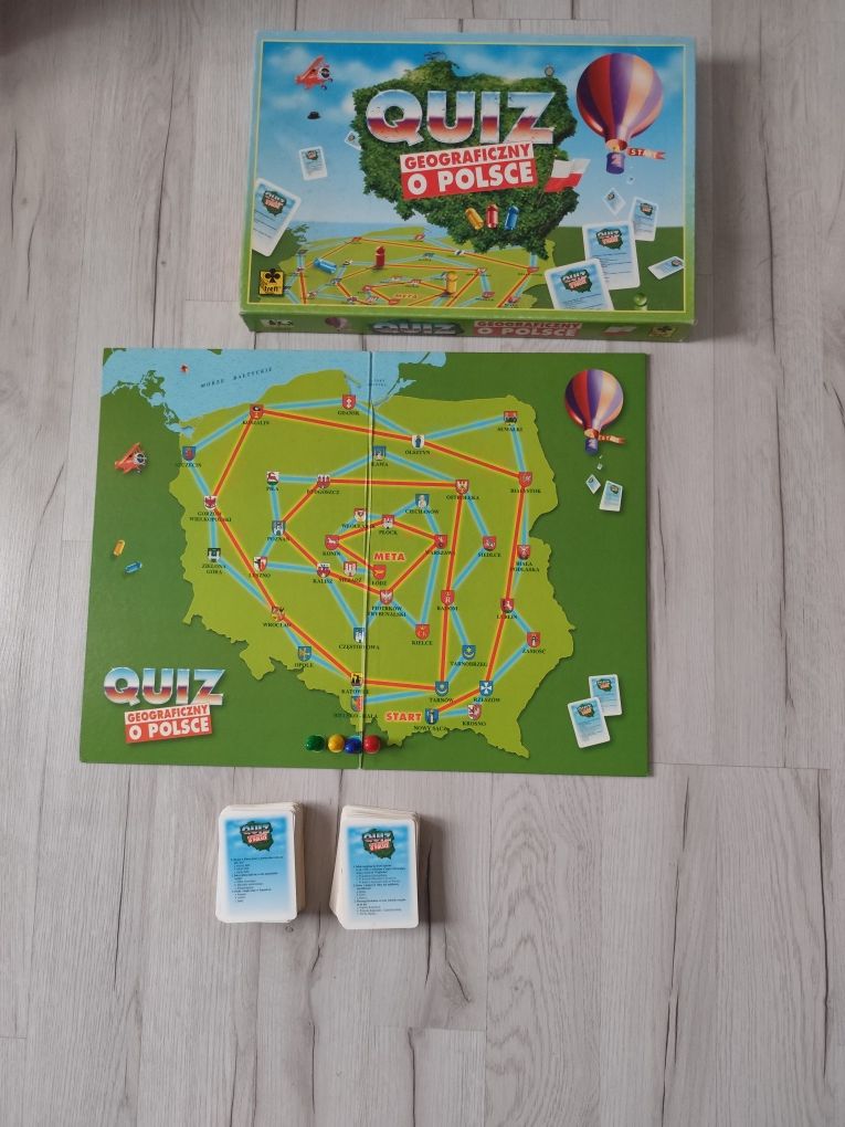 Gra planszowa Quiz geograficzny o Polsce